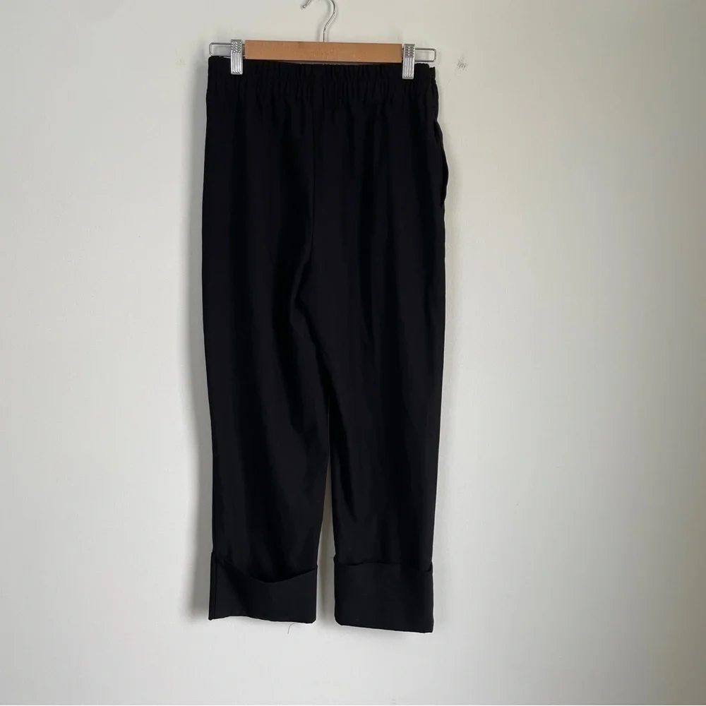 Zara cuffed black pants